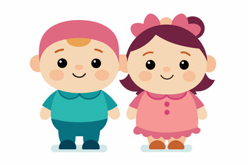 best baby couple carton artwork