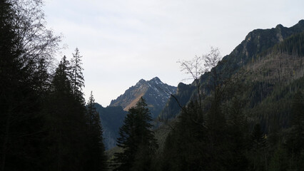 Obraz premium Morskie Oko, or Eye of the Sea, is the largest and fourth deepest lake in the Tatra Mountains in southern Poland. It is located deep in the Tatra National Park, in the Rybi Potok Valley