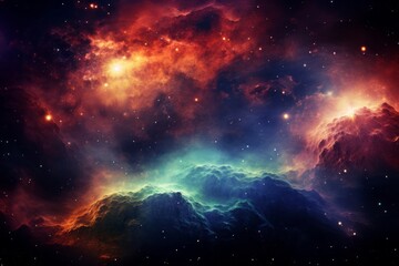 Obraz premium Stars and nebulae creating a cosmic masterpiece