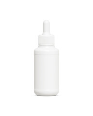 an image of a White Dropper Bottle isolated on a white background