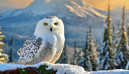 Snowy Bladder Scandiacus great white owl
