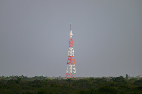 Telecommunications Tower in the middle of the jungle