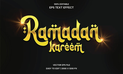 Ramadan Kareem Text Effect