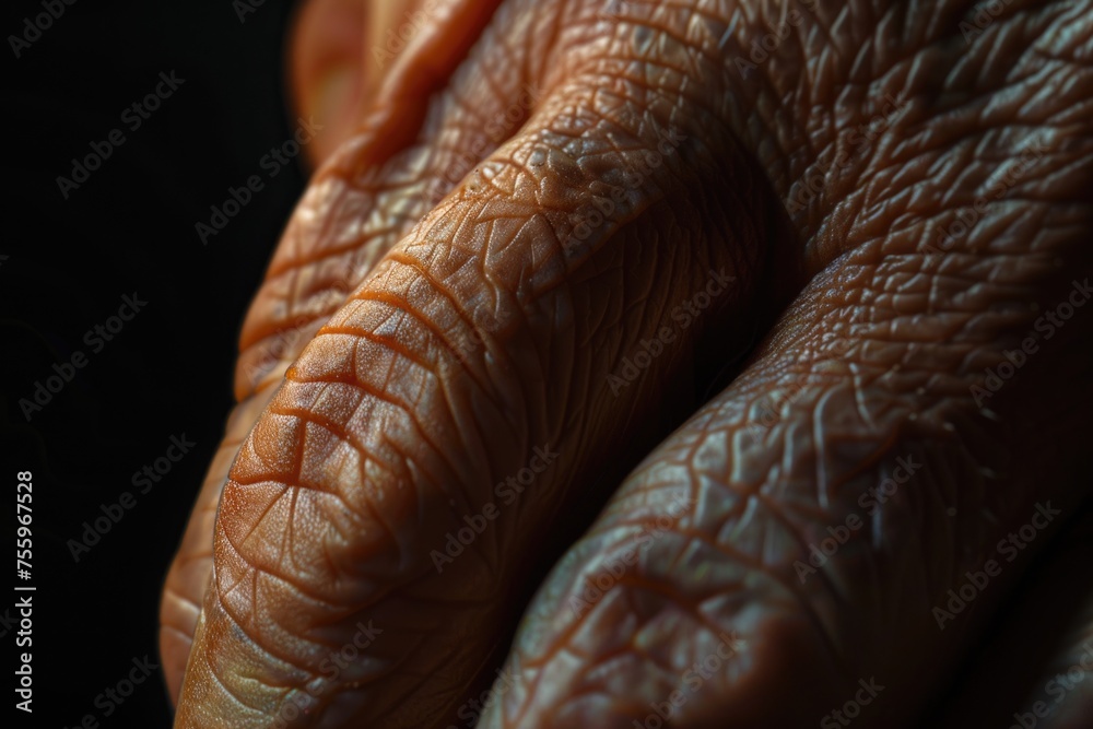 Aufkleber close up of a hand holding an object, suitable for various concepts and designs.