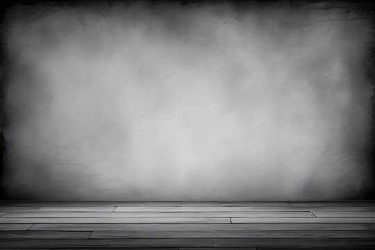 Charcoal illustration style background with very large blank area design.