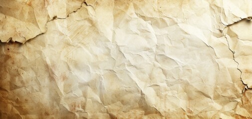 Abstract old rough antique parchment paper texture background with distressed vintage stains, worn torn edges