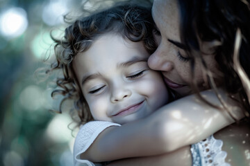 Mother and Child Sharing a Tender Moment