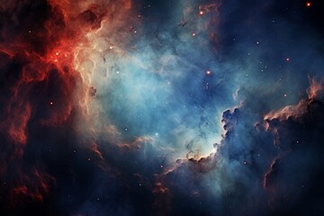 A cosmic nebula showcasing its intricate patterns - obrazy, fototapety, plakaty