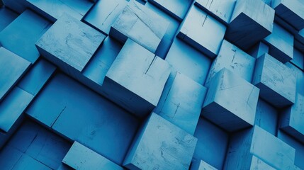 Detailed view of a building constructed with blocks. Suitable for architecture and construction concepts.