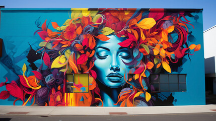 Witness the evolution of urban artistry with a vibrant street art mural that pushes the boundaries of creativity.