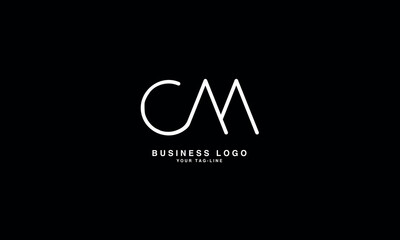 Fototapeta na wymiar CM, MC, C, M, Abstract Letters Logo Monogram