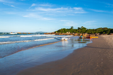 verão na   Praia Grande Caravelas Governador Celso Ramos Santa Catarina Brasil