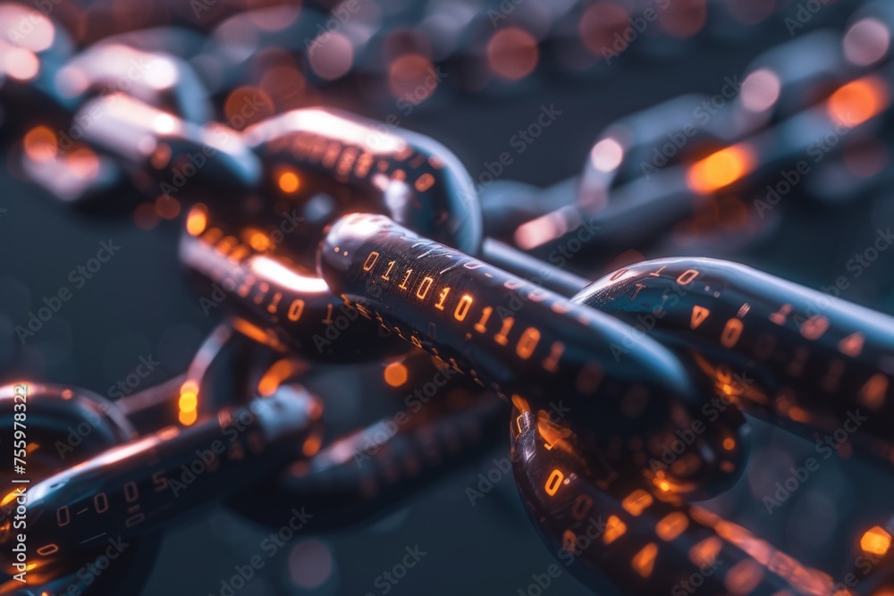 Poster blockchain technology and virtual reality in data security generative ai