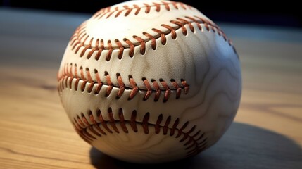 The Art of the Game: A Close-Up View of a Classic Baseball