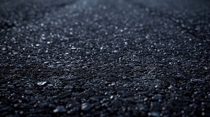 Detailed view of a black asphalt road, suitable for transportation concepts.