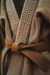 Close up of a person wearing a belt, suitable for fashion or accessory concepts.