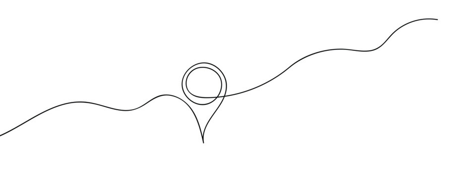 recommend clip art: map marker, location pin line art style vector with transparent background.