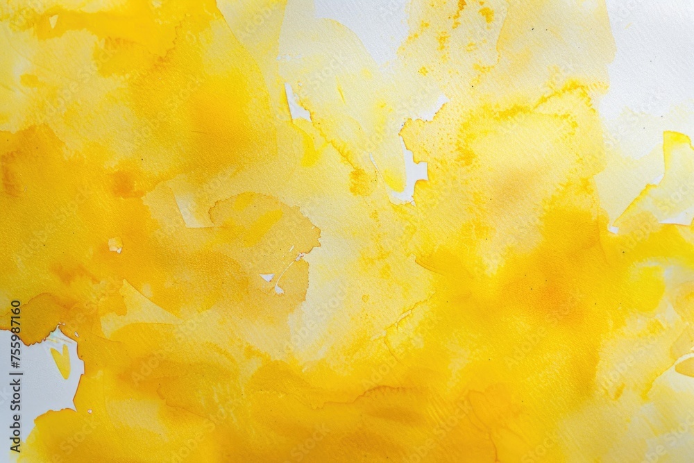 Poster close-up of a painting of yellow paint. suitable for art and design projects.