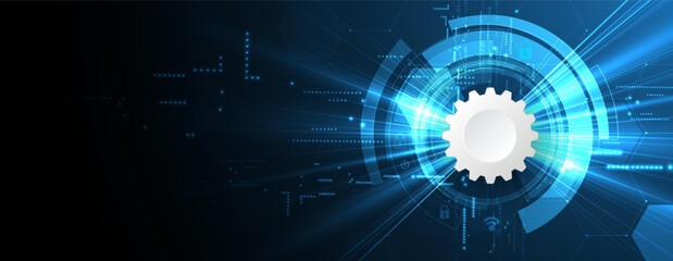 Cyber security and information or network protection. Future cyber technology web services for business and internet project