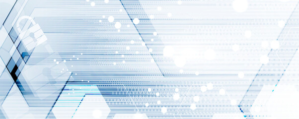 Cyber security and information or network protection. Future cyber technology web services for business and internet project