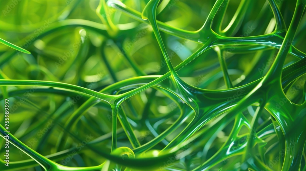Aufkleber a close up of a bunch of green scissors. perfect for diy projects.