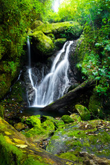 Cascada con efecto de seda