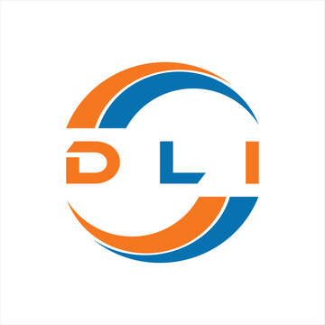 DLI letter design. DLI letter technology logo design on white background. DLI Monogram logo design for entrepreneur and business