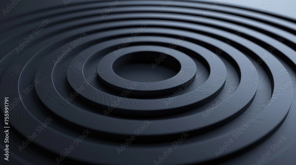 Aufkleber detailed shot of a black circular object, suitable for various projects.