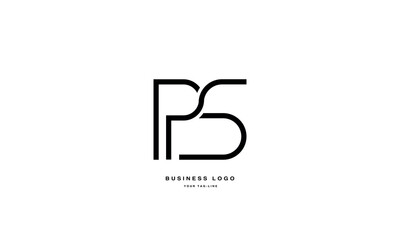 PS, SP, P, S, Abstract Letters Logo Monogram