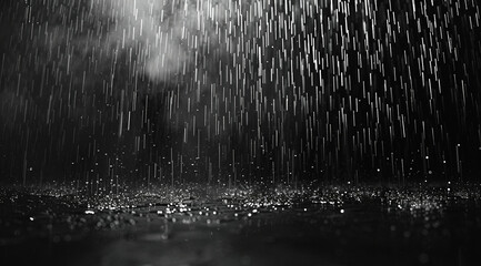 Falling raindrops - obrazy, fototapety, plakaty