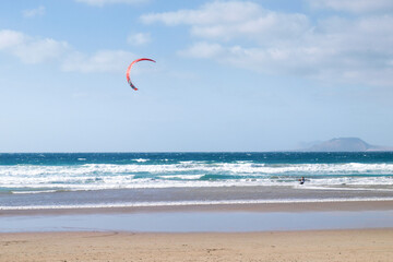 Kitesurf at Famara beach