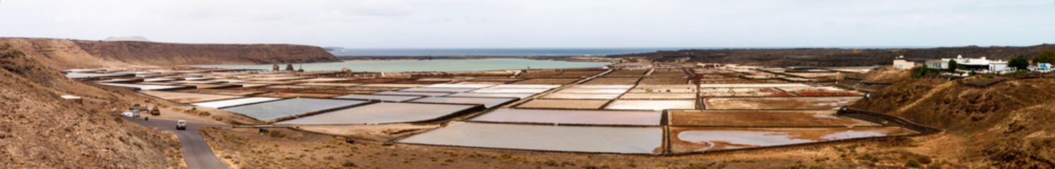 Open air drying salts in the open air along the coast of the island.