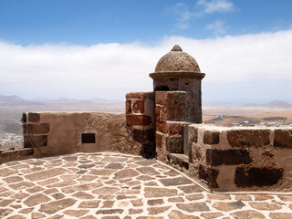 The castle of Guanapay lies on the edge of the crater of the volcano Guanapay