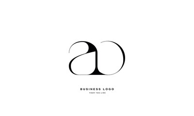 AO, OA, A, Abstract Letters Logo Monogram