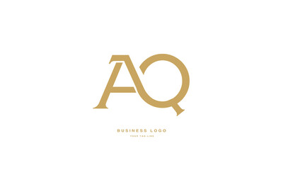 AQ, QA, A, Q, Abstract Letters Logo Monogram