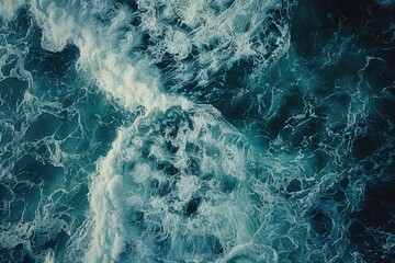 Aerial view of a body of water, perfect for nature and travel concepts.