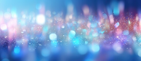 Blurred Light Blue Background with Colorful Shining . - obrazy, fototapety, plakaty