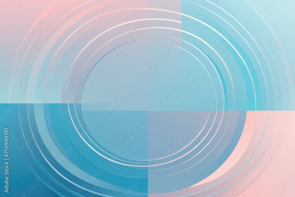 Wall mural abstract minimalist circle pattern dominating the composition, varying sizes and transparent overlap