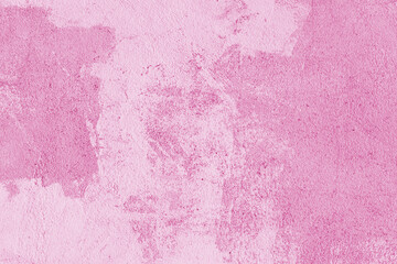 Old stucco plaster surface, concrete wall background, close up grunge texture of pink painted cement texture. Wallpaper, backdrop, architecture design element