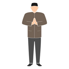 muslim people vector design elements