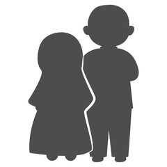 muslim people vector design elements