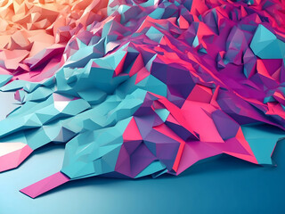 Hi-tech polygonal abstract background design.