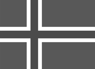 Iceland flag original black and white