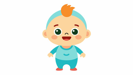 a beautiful baby cartoon vector and svg file