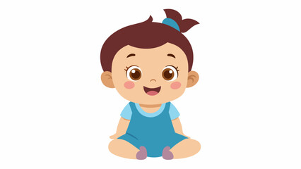 a beautiful baby cartoon vector and svg file
