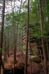Fototapeta premium Whispering Cave, Hocking Hills State Park, Ohio