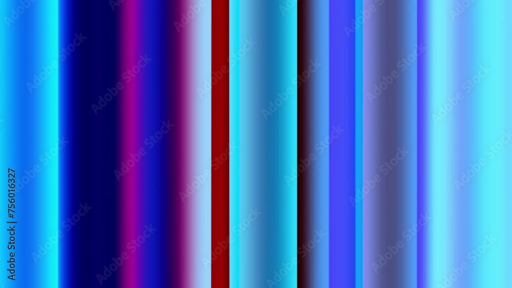 Fototapete looping video colorful vertical lines rotate. abstract 3d render 4k