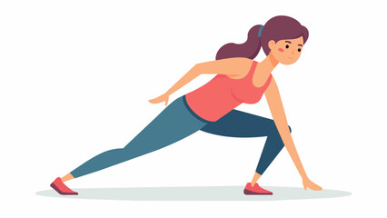 Fitness girl vector illustration