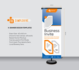 X-banner Design Templates & Mockup - Quick Execution Business Templates - Simplehive