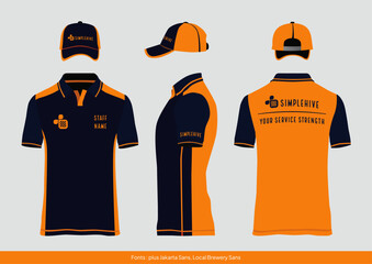 T-shirt uniform Design Templates Vector Mockup - Quick Execution Business Templates - Simplehive